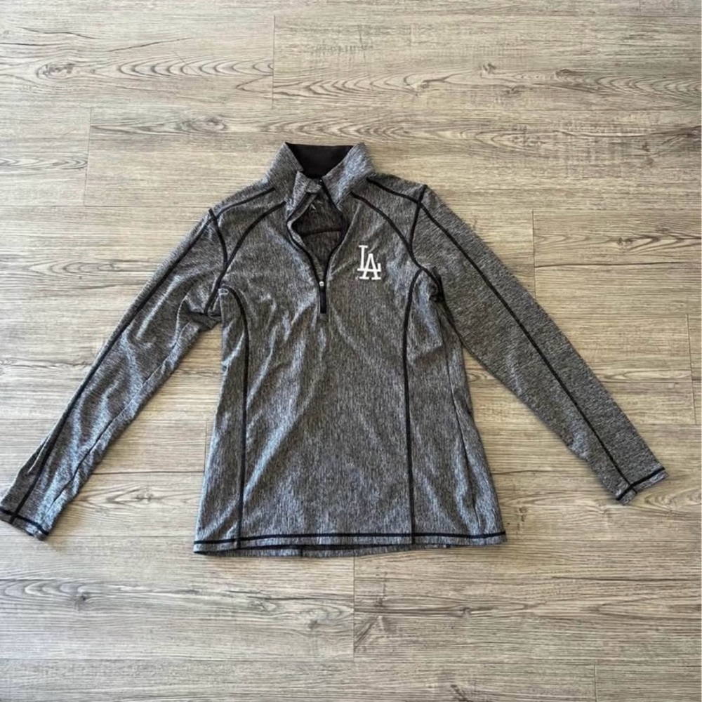 Gray LA Long Sleeve Quarter-Zip